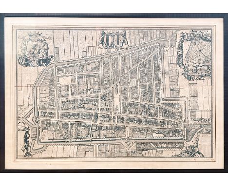 LOW COUNTRIES -- DELFT -- "AFBEELDING der Stad Delft" (also called: "Kaart figuratief van Delft"). Amst., P. Smith, n.d. (170