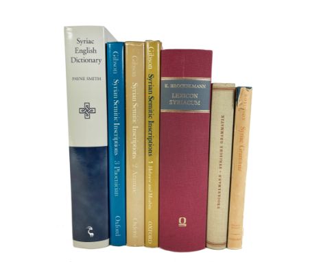 SYRIA -- BROCKELMANN, K. Lexicon Syriacum. (Photomech. Nachdr. d. Ausg. 1928). 1995. Ocl. -- Id. Syrische Grammatik. (1965). 