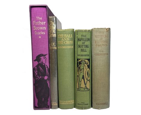 CHESTERTON, G.K. The wisdom of Father Brown. Lond., Cassell, 1914. W. a cold. front. Ocl. (Spine &amp; sides sunned, spine en