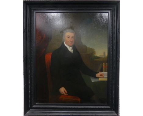 Michael Keeling (British, 1750-1820), Portrait of Rev. Robert Hill (1746-1831) of Hough Hall, oil on canvas, signed and dated