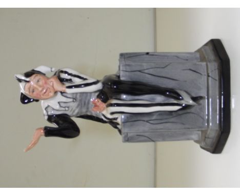 Carlton Ware limited edition 215/500 figure of a seated Jester, modelled by Andrew Moss, height 21cm 