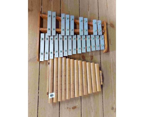 A xylophone and a glockenspiel