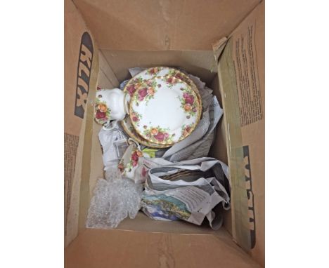 A quantity of Royal Albert bone china tableware decorated in the 'Old Country Roses' pattern including cups, saucers, plates,
