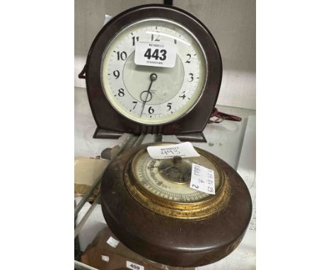 A vintage Smiths Sectric small bakelite cased timepiece - sold as a collectors' item only - sold with a small sedan style bar