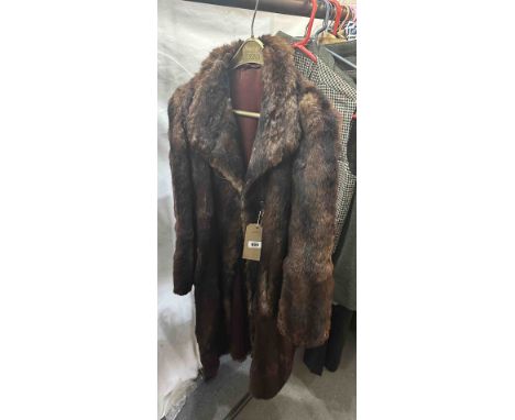 A lady's vintage brown fur coat