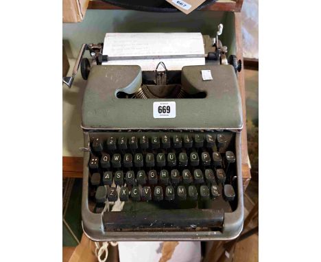 A vintage Olympia typewriter