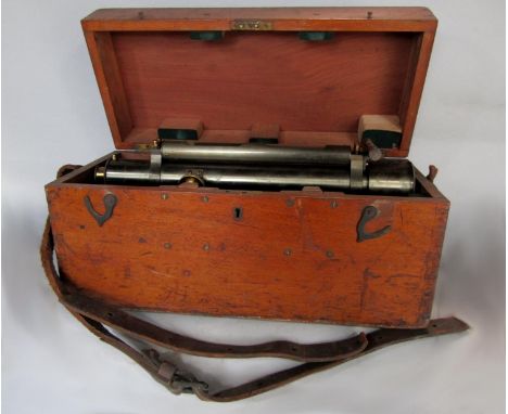 Large cased steel light by Thoughton &amp; Sons London 