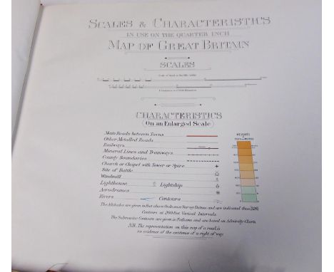 Ordnance Survey Atlas of England and Wales, printed at the Ordnance Survey Office Southampton, with Encyclopaedia Britannica 