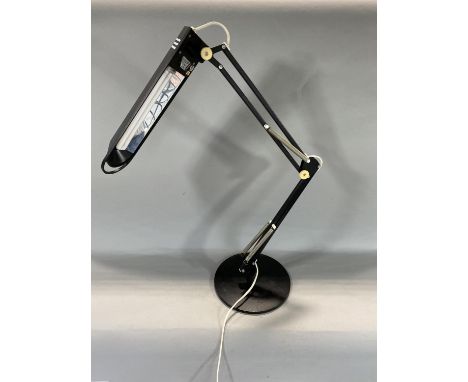 Anglepoise type fluorescent desk lamp 