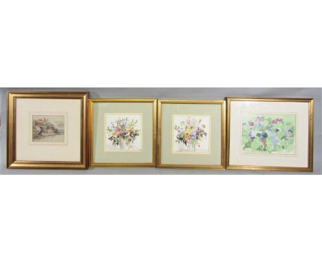 A set of three late 18th century sepia coloured caricature engravings after Bunbury including One Way to Stop Your Horse and 