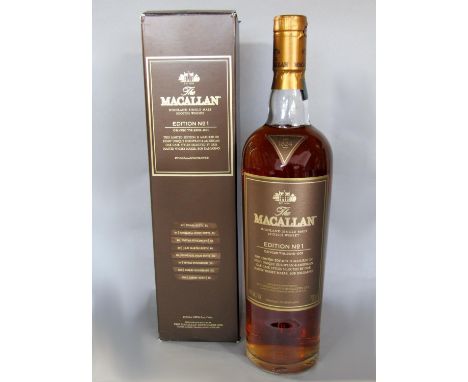 The MaCallan Edition No 1 C8.V130.T19.2015-001 Single Malt 48% Scotch Whiskey, in original box 