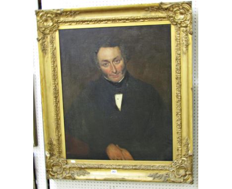 19th century British school - Half length portrait of Edward Dixon Stone (1801-1873) oil on canvas, no signature visible, 75 