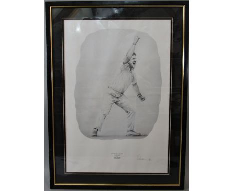 Jack Russell MBE (B. 1963) Adelaide - Fourth Test Win 1995, coloured limited edition print, signed by the artist and members 