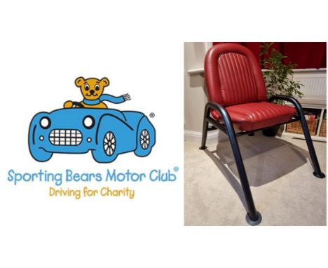 All proceeds will be donated to the Sporting Bears Motor Club Charity.As part of a new Motoring TV Series on DAVE, this chair