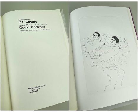 ‡ DAVID HOCKNEY R.A., 'Fourteen Poems' by C. P. Cavafy, chosen and illustrated with twelve etchings by David Hockney, transla