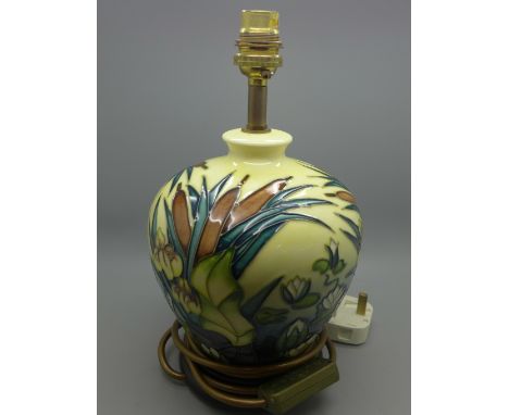 A Moorcroft Lamia lamp base 
