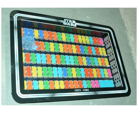 Star Wars Light-Up Display Case, made by Collector Display UK for full loose set including Rebo Band, Near Mint (untested), i
