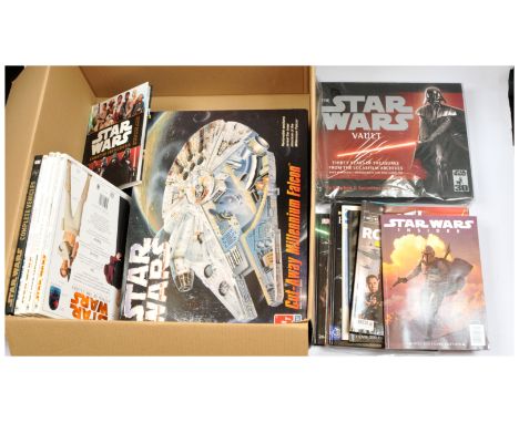 Cut-Away Millennium Falcon Model Kit &amp; Star Wars Books includes The Star Wars Vault, Visual Dictionaries, Character Encyc