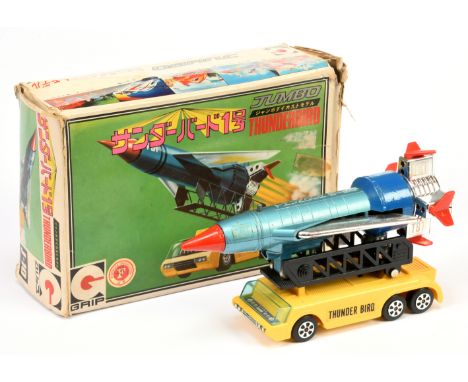 Shinsha Grip Jumbo Thunderbird 1 with launching Truck Die-cast Model, Excellent complete, within Fair to Good opened packagin