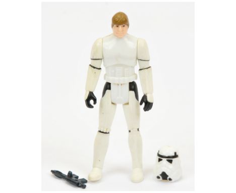 Kenner Star Wars vintage Luke Skywalker Stormtrooper outfit 3 3/4" figure, Excellent complete (dark blue blaster).