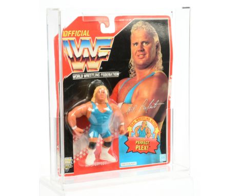 Hasbro WWF vintage 1993 Mr Perfect Wrestling figure, Mint within acrylic case