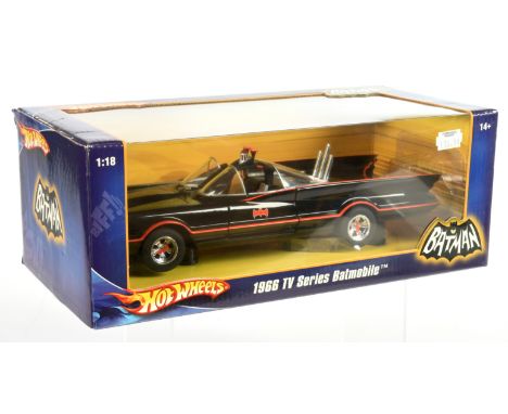 Mattel Hotwheels 1966 TV Series Batmobile 1:18 Scale Near Mint to Mint in Excellent Box