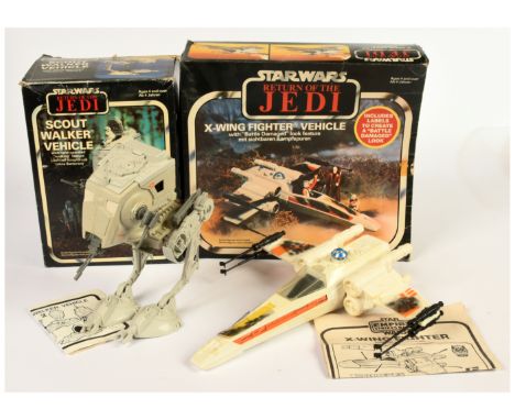 Palitoy Star Wars vintage The Return of the Jedi vehicles x 2 including X-Wing Fighter Fair complete, within Fair to Good ope