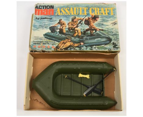 Palitoy vintage Action Man Assault Craft. Good to Good Plus with Fair to Good packaging.