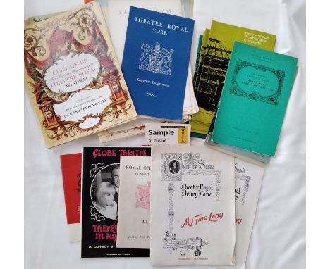 Various theatre programs dating from the 1950s onwards including Theatre Royal Drury Lane, Globe Theatre etc. (1) 