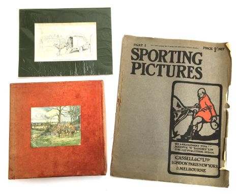 Berry, Michael, &amp; Brock, D.W.E. Hunting by Ear. The Sound-book of Fox-hunting, reprint, Witherby, London, 1949, scarlet c
