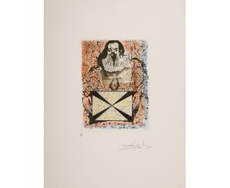 δ Salvador Dalí (1904-1989)Portait aux Signatures, from Calderón (Field 73-1N; Michler &amp; Löpsinger 525)Etching with aquat
