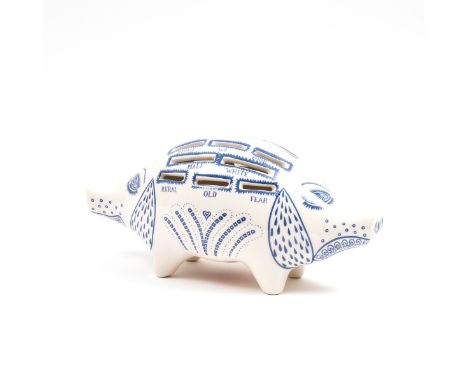 δ Grayson Perry (b.1960)Piggy BankPainted and glazed ceramic multiple, 2017, with the artist's monogram on the underside, fro