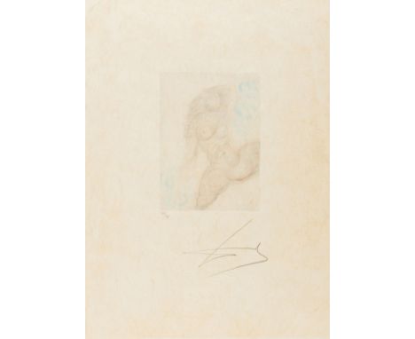 δ Salvador Dalí (1904-1989)Vignette, from 'Petits Nus' from Ronsard (see Field 73-1; see M&amp;L 262)Etching with hand-colour