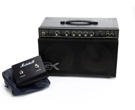 Amplifier, small Gallien-Krueger 250ML series II lunch box guitar combo serial 46029 - in good condition with lead, untested