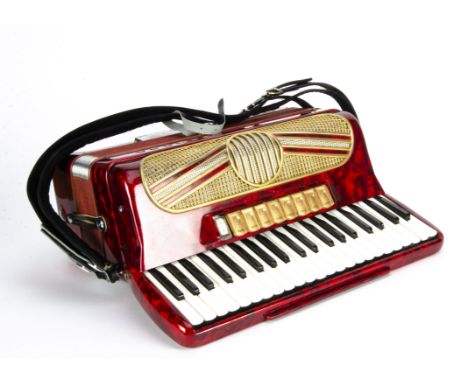 Hohner Accordion, Hohner Verdi VN accordion in good condition with one key cover missing - in hard case together with some sh