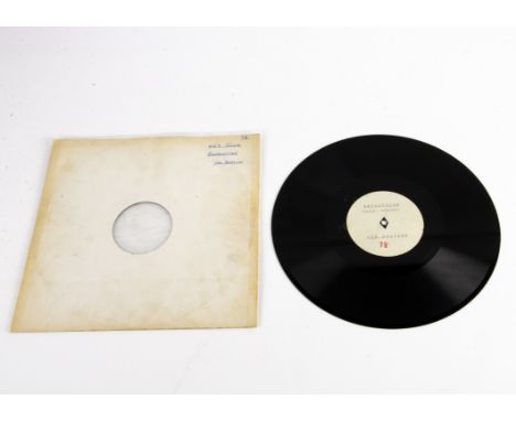 Beatles Acetate, 12" 78 rpm acetate for Hey Jude / Revolution - possibly produced as an acetate for the Indian market which w