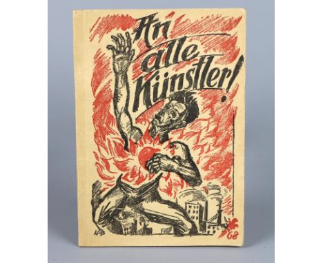An alle Künstler! Berlin 1919 Original-Ausgabe, 47 S. mit literarischen Beiträgen u.a.v. Joh. R. Becher, Ludwig Meidner, Bern