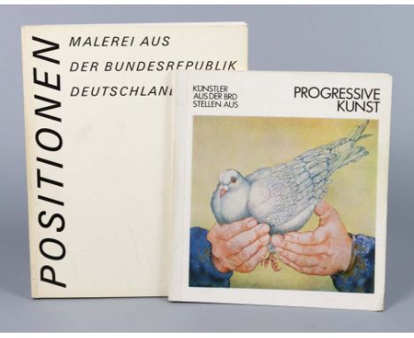 2 Ausstellungskataloge 1976/87 dabei *Progressive Kunst* Künstler aus der BRD stellen aus, Hrsg. Verband Bildender Künstler d