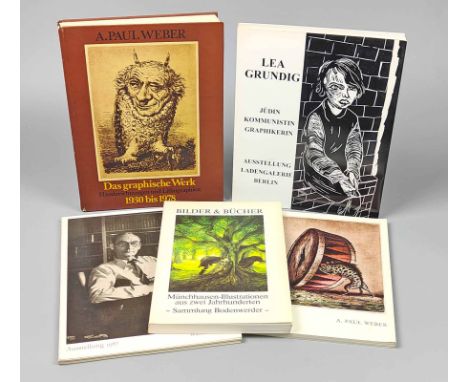 Konvolut von 5 Ausstellungskatalogen dabei *Münchhausen* Bilder & Bücher. Münchhausen- Illustr. aus zwei Jahrh. -Sammlung Bod