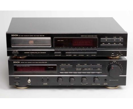 Denon HiFi CD-Player und Receiver Modell DCD-580 CD- Player sowie Modell DRS-435R Stereo Receiver/Verstärker mit integriertem