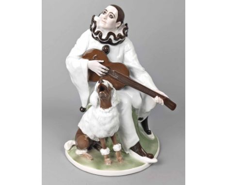 große Rosenthal Figur *Duett* - Marcuse, Rudolf 1913 Porzellan unterseits mit unterglasurgrüner Manufakturmarke Rosenthal Sel