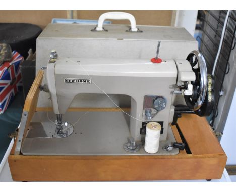 A Vintage Manual New Home Sewing Machine 