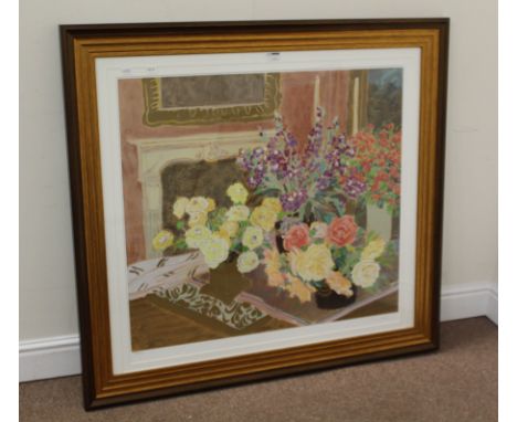 Contemporary Still Life, large limited edition colour print signed and numbered 135/375 in pencil  76cm x 81cm Condition Repo