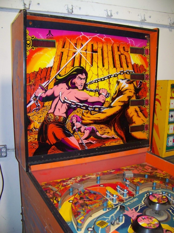 HERCULES WORLD'S BIGGEST PINBALL ATARI 1979 Item is in used condition. Evidence of wear and com