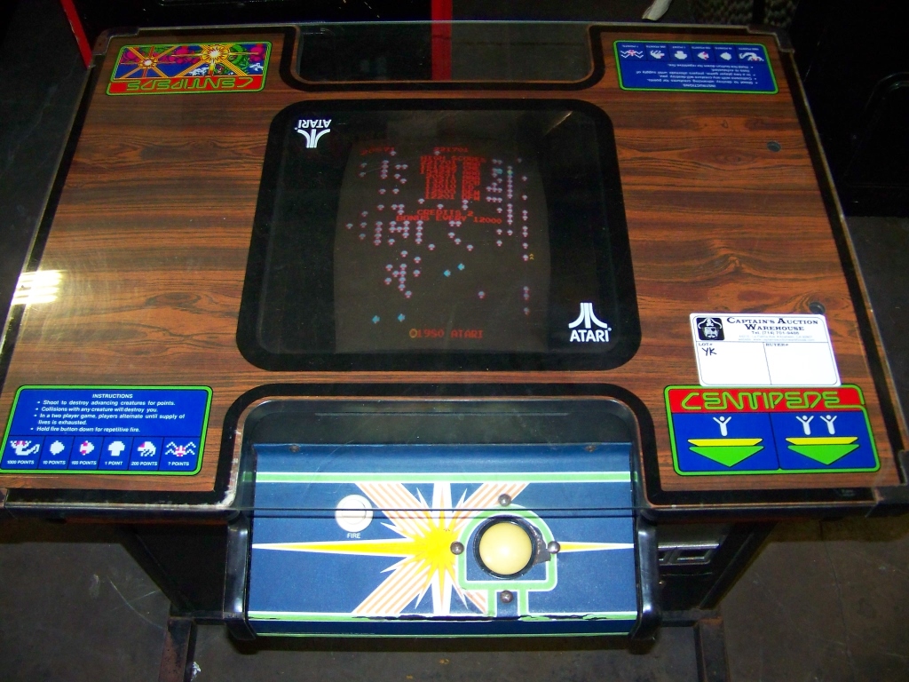 CENTIPEDE COCKTAIL TABLE ARCADE GAME CLASSIC ATARI Item is in used condition. Evidence of wear an