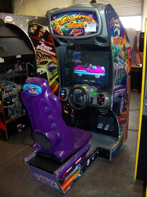 CRUISIN EXOTICA SITDOWN DRIVER ARCADE GAME Item is in used condition ...