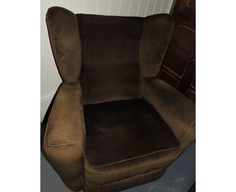 A vintage green Draylon armchair.