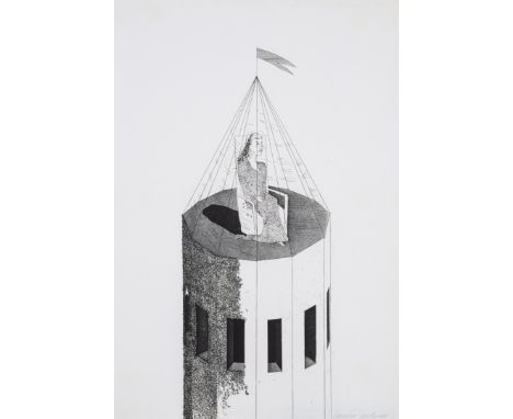 David Hockney (b.1937)The Princess in Her Tower, from Illustrations for Six Fairy Tales from the Brothers Grimm (MCA Tokyo 68