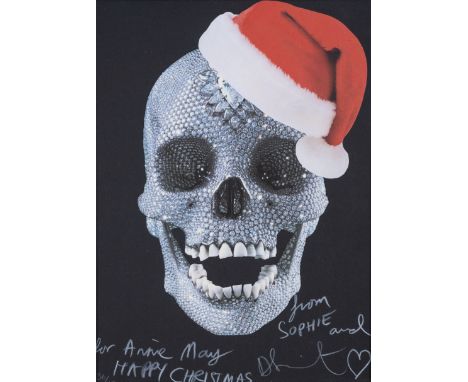 Damien Hirst (b.1965)For The Love of God, Believe (Christmas Gift)Screenprint in colours with collage, 2007, signed and dedic