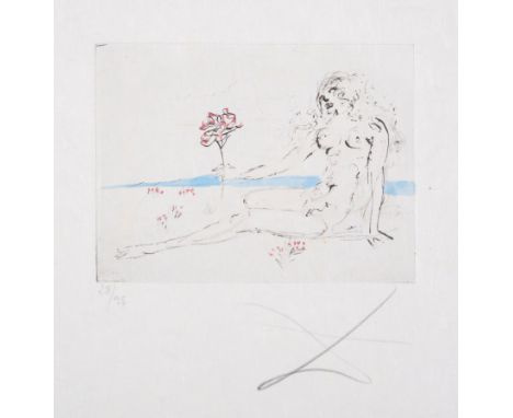 Salvador Dal&iacute; (1904-1989)Vignette, from Petits Nus d 'Apollinaire (Field 72-4H; M&amp;L 203)Etching with drypoint hand